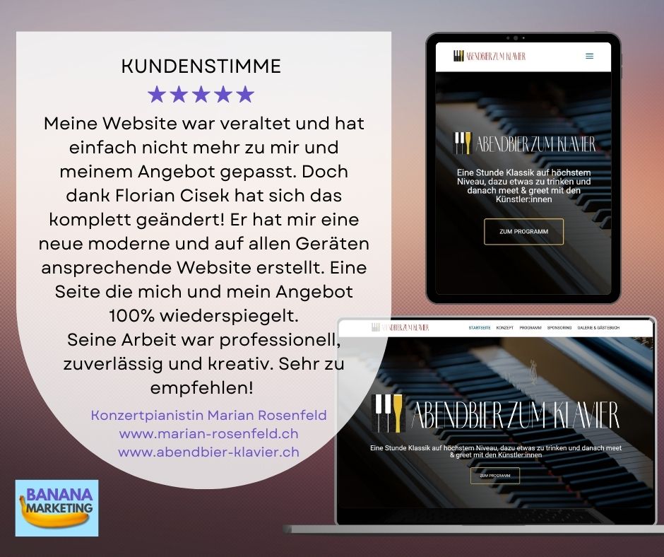 Kundenstimme zum Thema Homepage erstellen lassen 